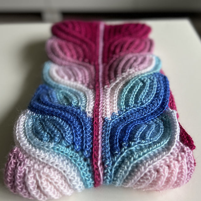 Foliage  Scarf Crochet Pattern