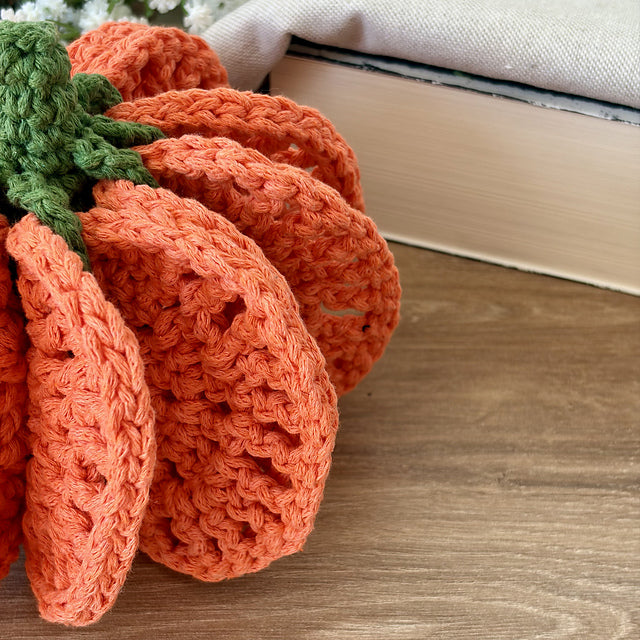 Pumpkin Coaster Set Crochet Pattern
