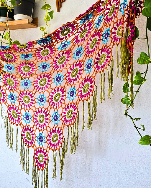 Mandala Shawl Crochet Pattern