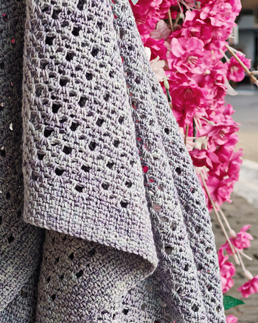 Airy Eyelet Shawl Crochet Pattern