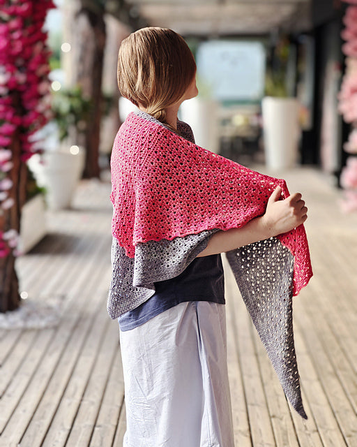 Airy Eyelet Shawl Crochet Pattern