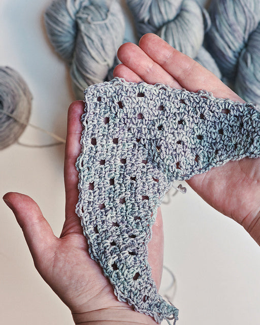 Airy Eyelet Shawl Crochet Pattern