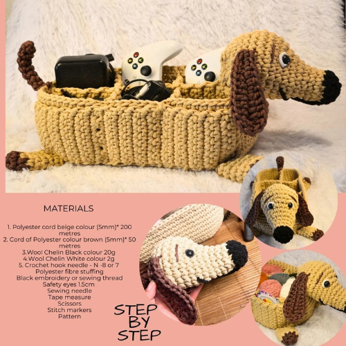 Puppy Organizer Crochet Pattern
