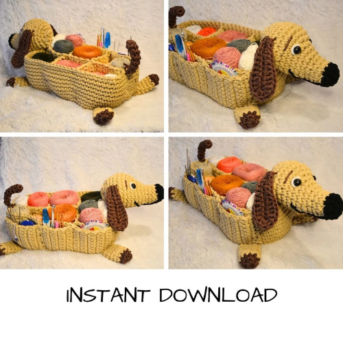 Puppy Organizer Crochet Pattern