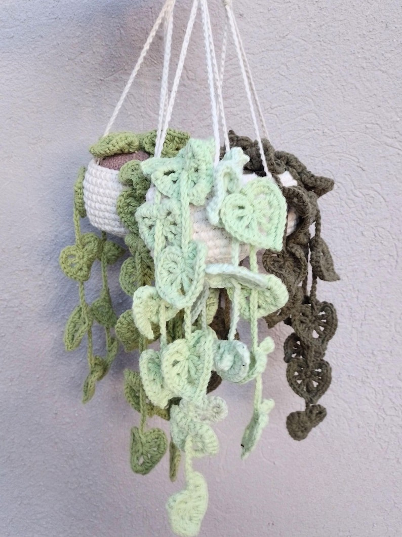 Hanging Monstera Plant Crochet Pattern