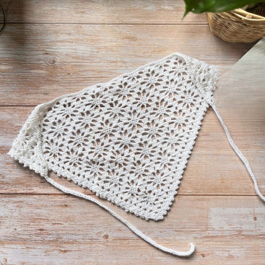 Vintage Floral Headscarf Crochet Pattern