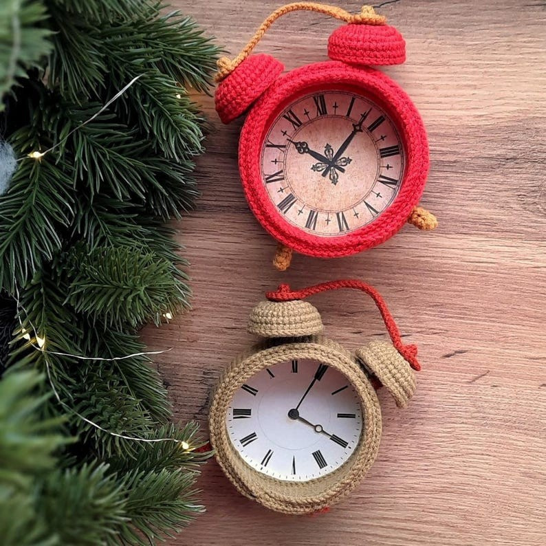 Sleepy Mouse Clock Crochet Pattern