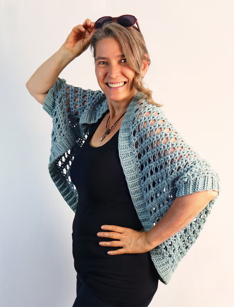 Openwork Shrug Crochet Pattern