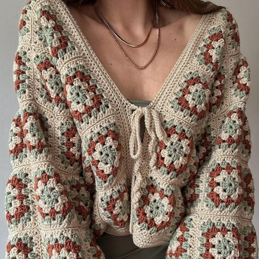 Granny Square Cardigan Crochet Pattern
