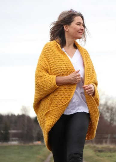 Cozy Wrap Cardigan Crochet Pattern