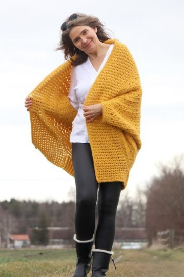 Cozy Wrap Cardigan Crochet Pattern