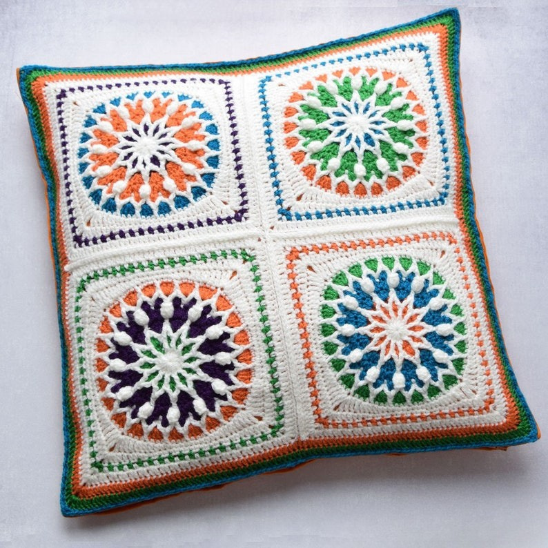 Stained Glass Afghan Crochet Pattern