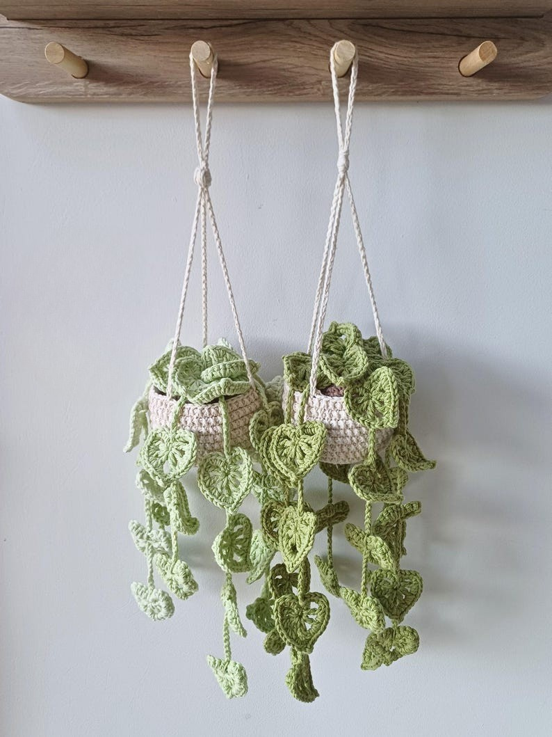 Hanging Monstera Plant Crochet Pattern