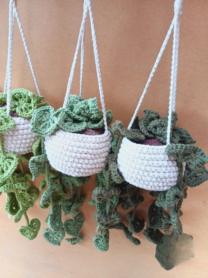 Hanging Monstera Plant Crochet Pattern