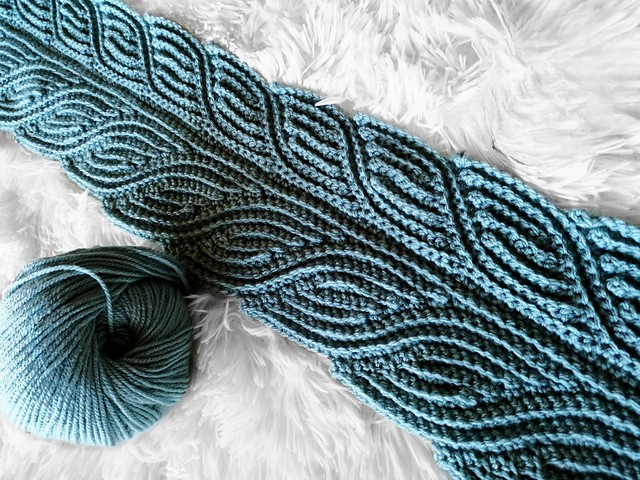 Foliage  Scarf Crochet Pattern