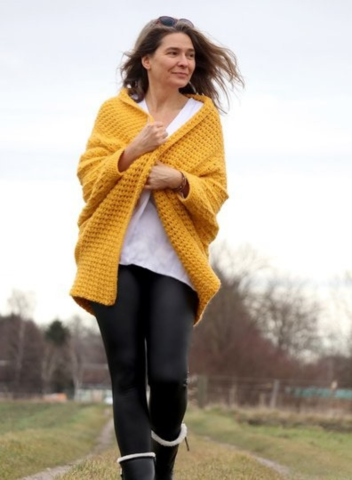 Cozy Wrap Cardigan Crochet Pattern