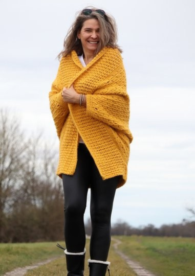 Cozy Wrap Cardigan Crochet Pattern