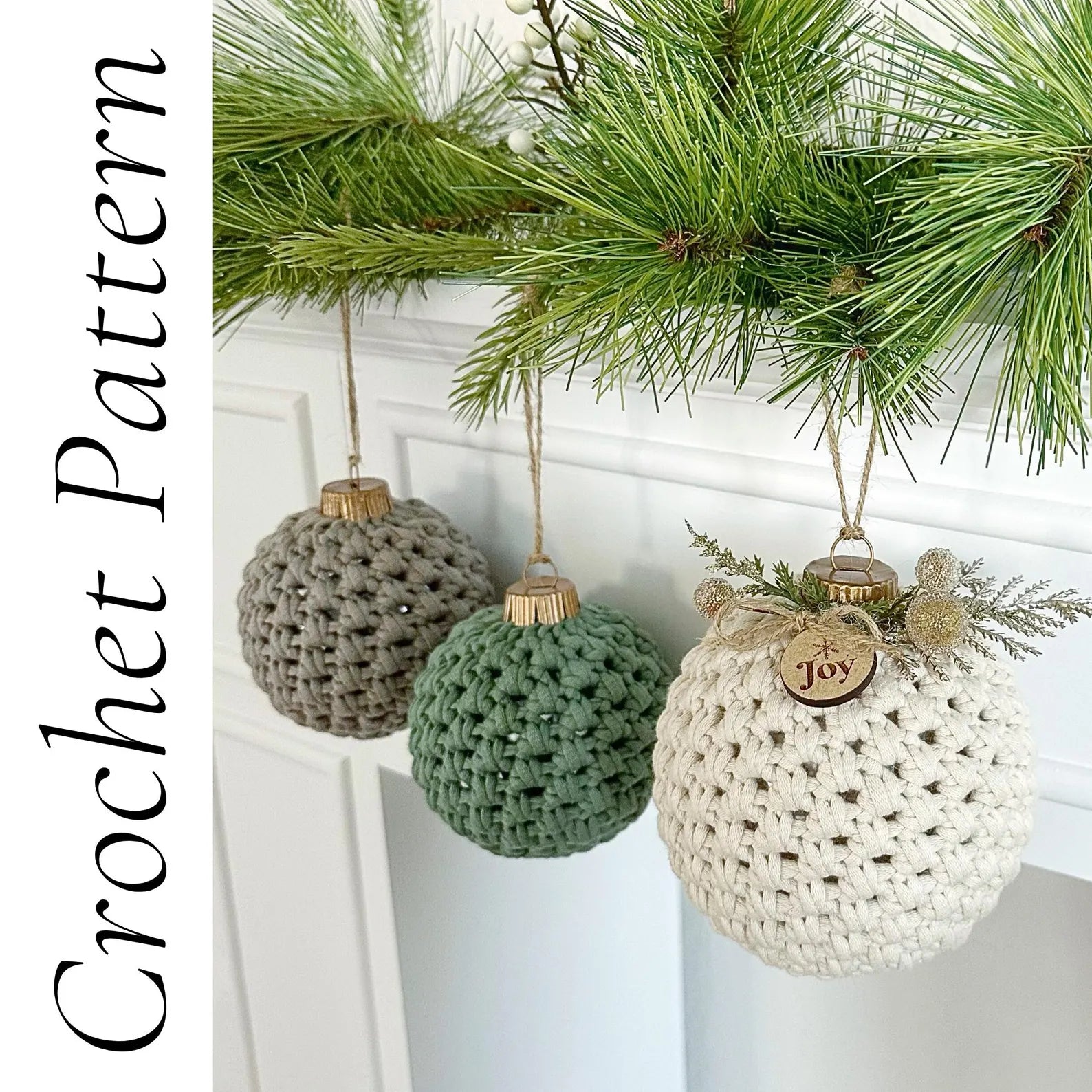 Christmas Balls Ornaments Crochet Pattern