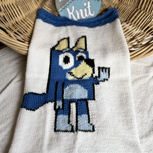 Bluey Baby Blanket Knitting Pattern