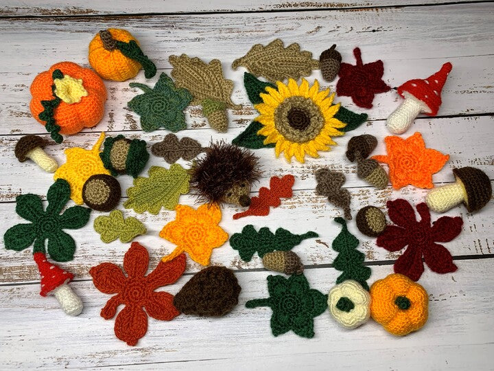Autumn Decorations Crochet Pattern