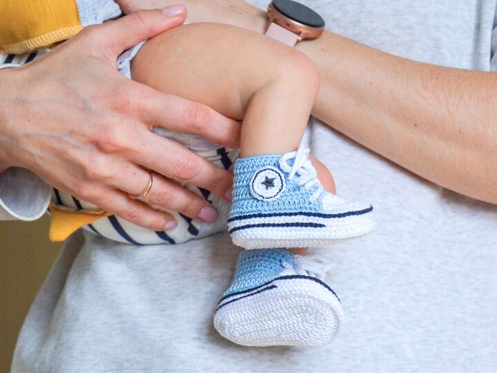 Baby Sneaker Booties Crochet Pattern
