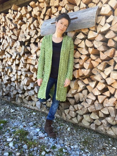 Easy Long Cardigan Crochet Pattern