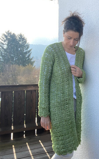 Easy Long Cardigan Crochet Pattern