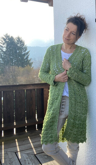 Easy Long Cardigan Crochet Pattern