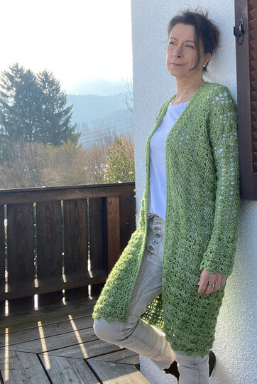 Easy Long Cardigan Crochet Pattern