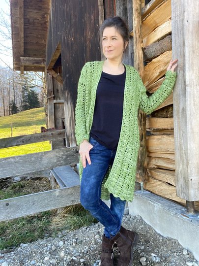 Easy Long Cardigan Crochet Pattern