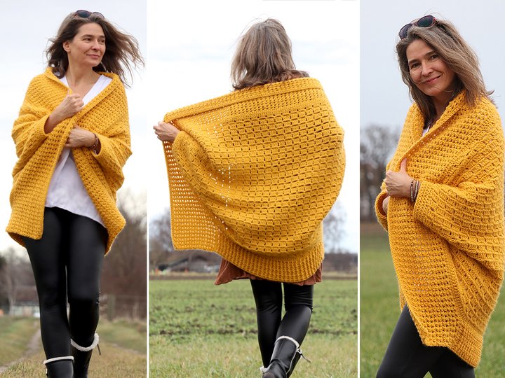 Easy Oversized Cardigan Crochet Pattern