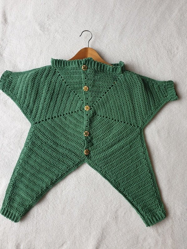 Baby Star Romper Crochet Pattern