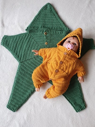 Baby Star Romper Crochet Pattern
