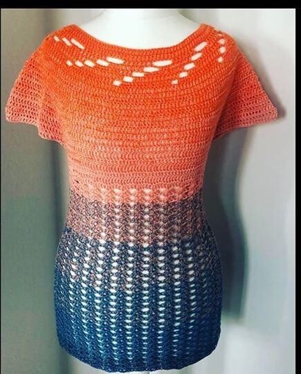 Top Down Tunic Crochet Pattern