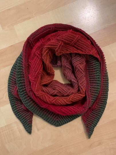Wide Shawl Crochet Pattern
