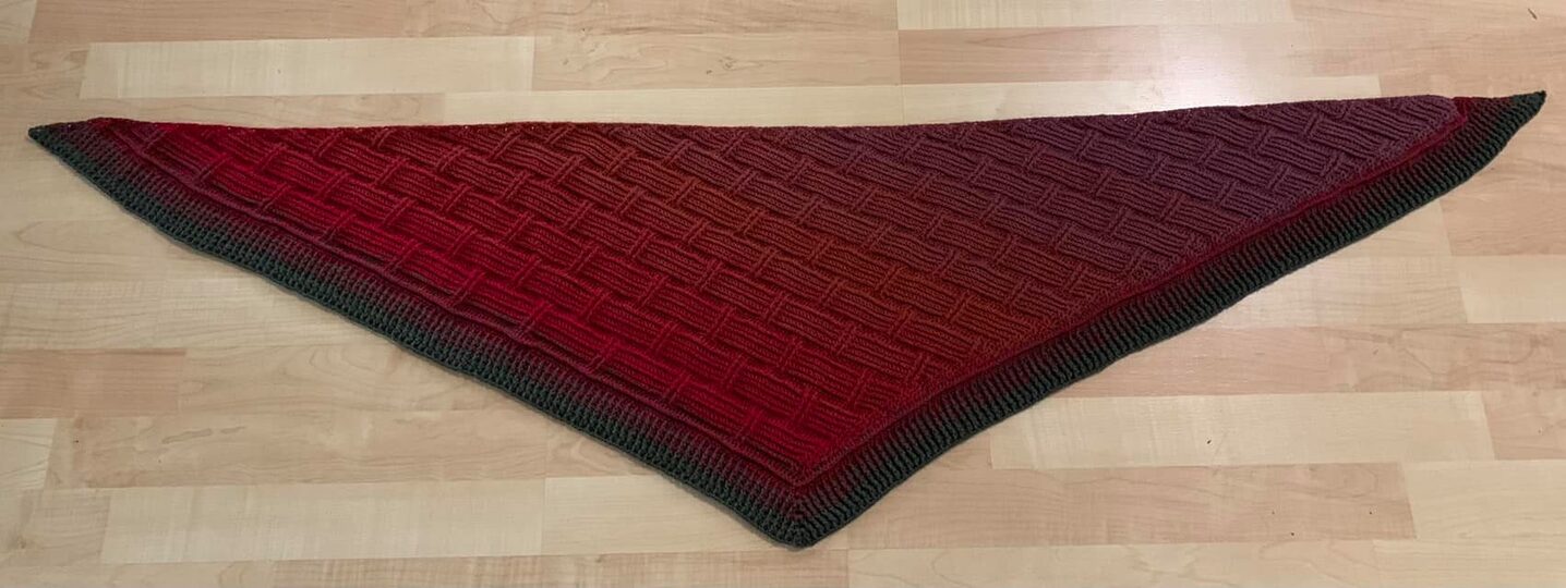 Wide Shawl Crochet Pattern