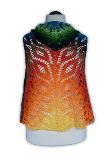 Beginner Textured  Shawl Crochet  Pattern