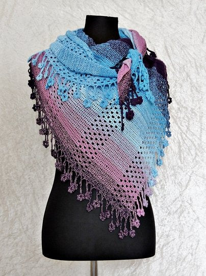 Floral Shawl Crochet Pattern