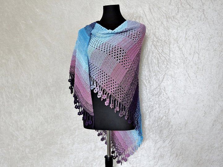 Floral Shawl Crochet Pattern