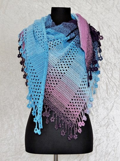 Floral Shawl Crochet Pattern