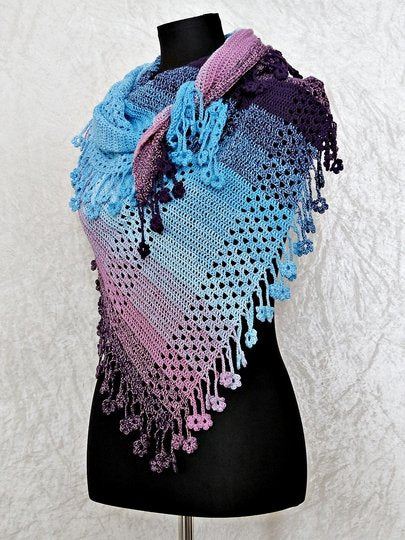 Floral Shawl Crochet Pattern