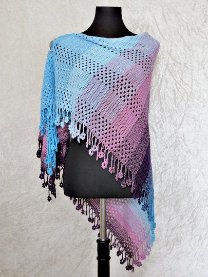 Floral Shawl Crochet Pattern
