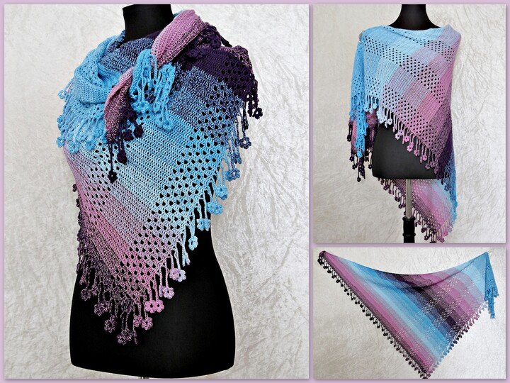 Floral Shawl Crochet Pattern