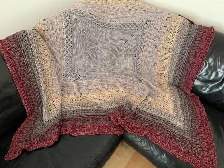 Square Blanket Crochet Pattern