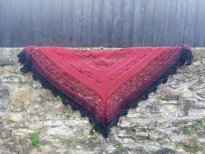 Triangle Lace Shawl Crochet Pattern
