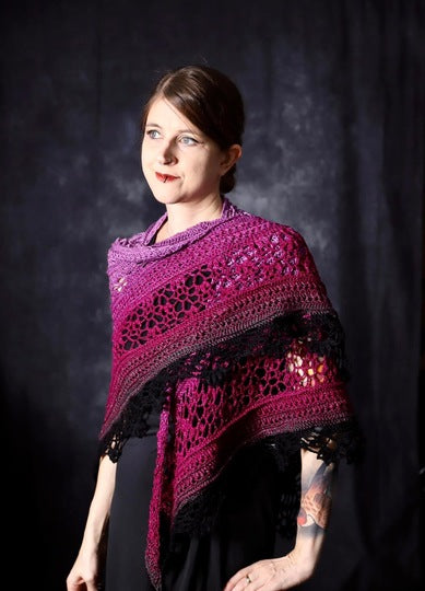 Triangle Lace Shawl Crochet Pattern