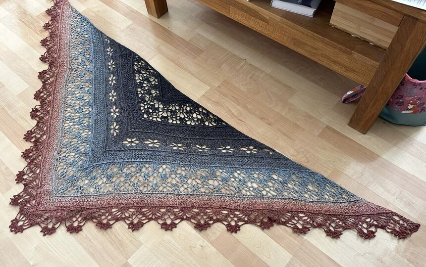 Triangle Lace Shawl Crochet Pattern