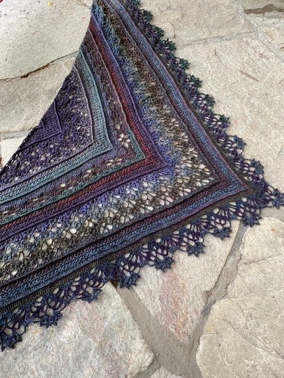 Triangle Lace Shawl Crochet Pattern