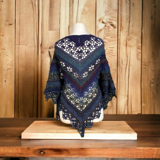 Triangle Lace Shawl Crochet Pattern