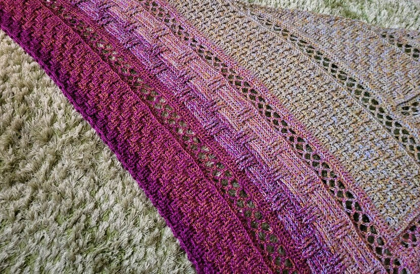 Textured Triangle Shawl Crochet Pattern